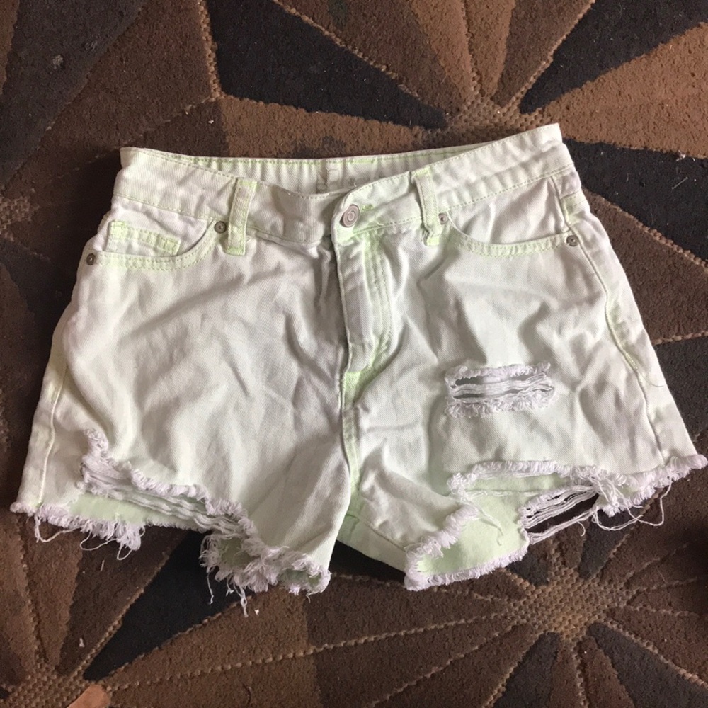 Lime green shorts